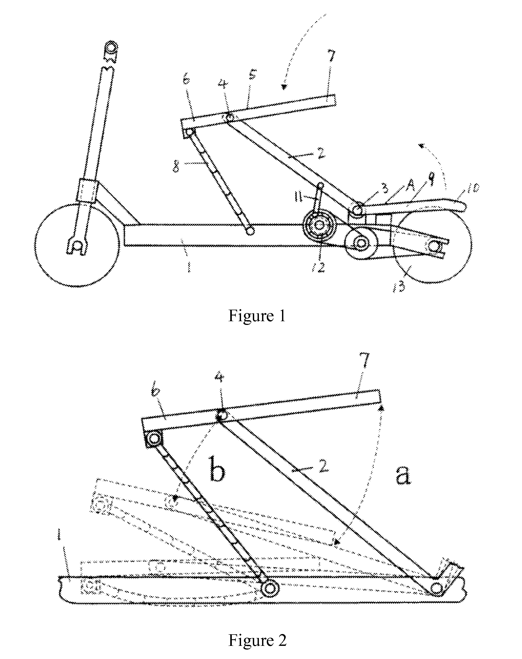 Reciprocating-type variable-speed pedal structure for scooter