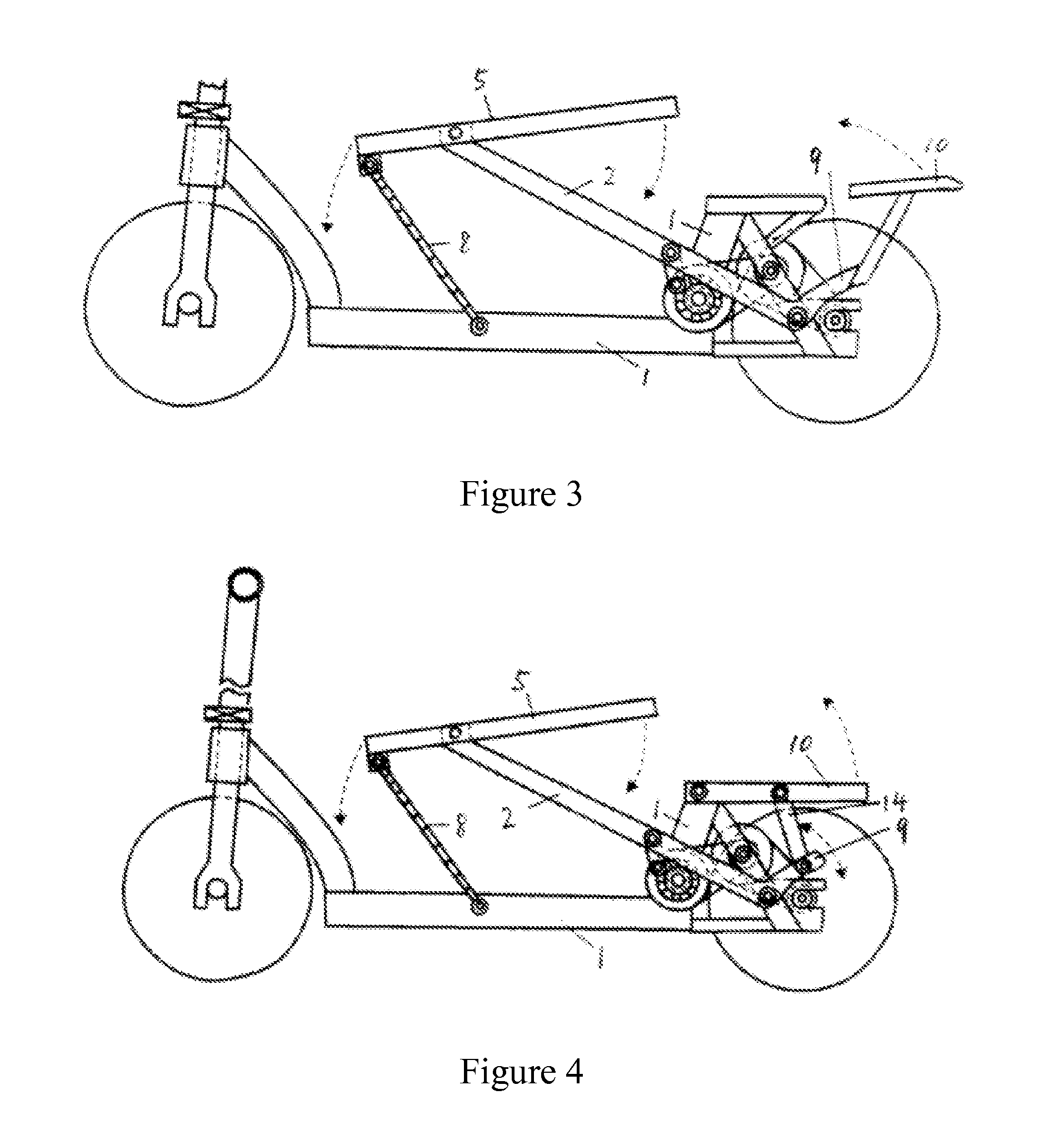 Reciprocating-type variable-speed pedal structure for scooter