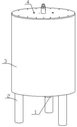 Mixing device for preparing industrial enzyme preparation