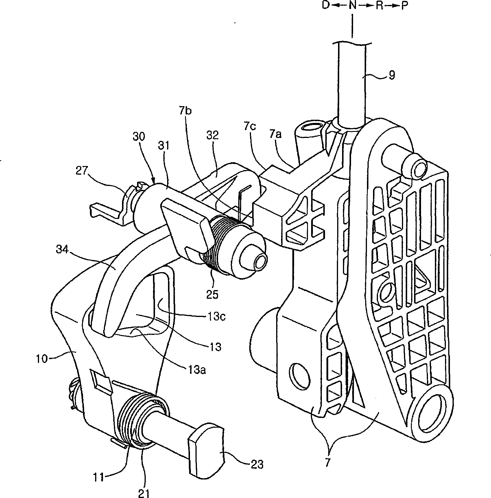 Apparatus for locking shift lever of automatic transmission in vehicle