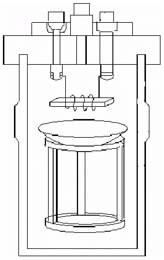 A boron powder combustion calorific value testing device