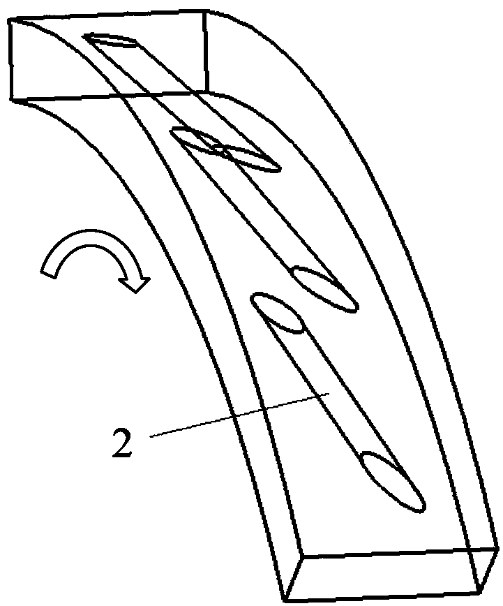 Nozzle structure with azimuth angle for radial direction pre-swirling system