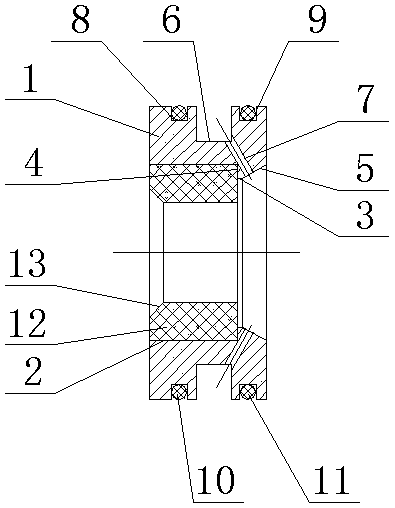 An oil injection ring for drawing copper pipes