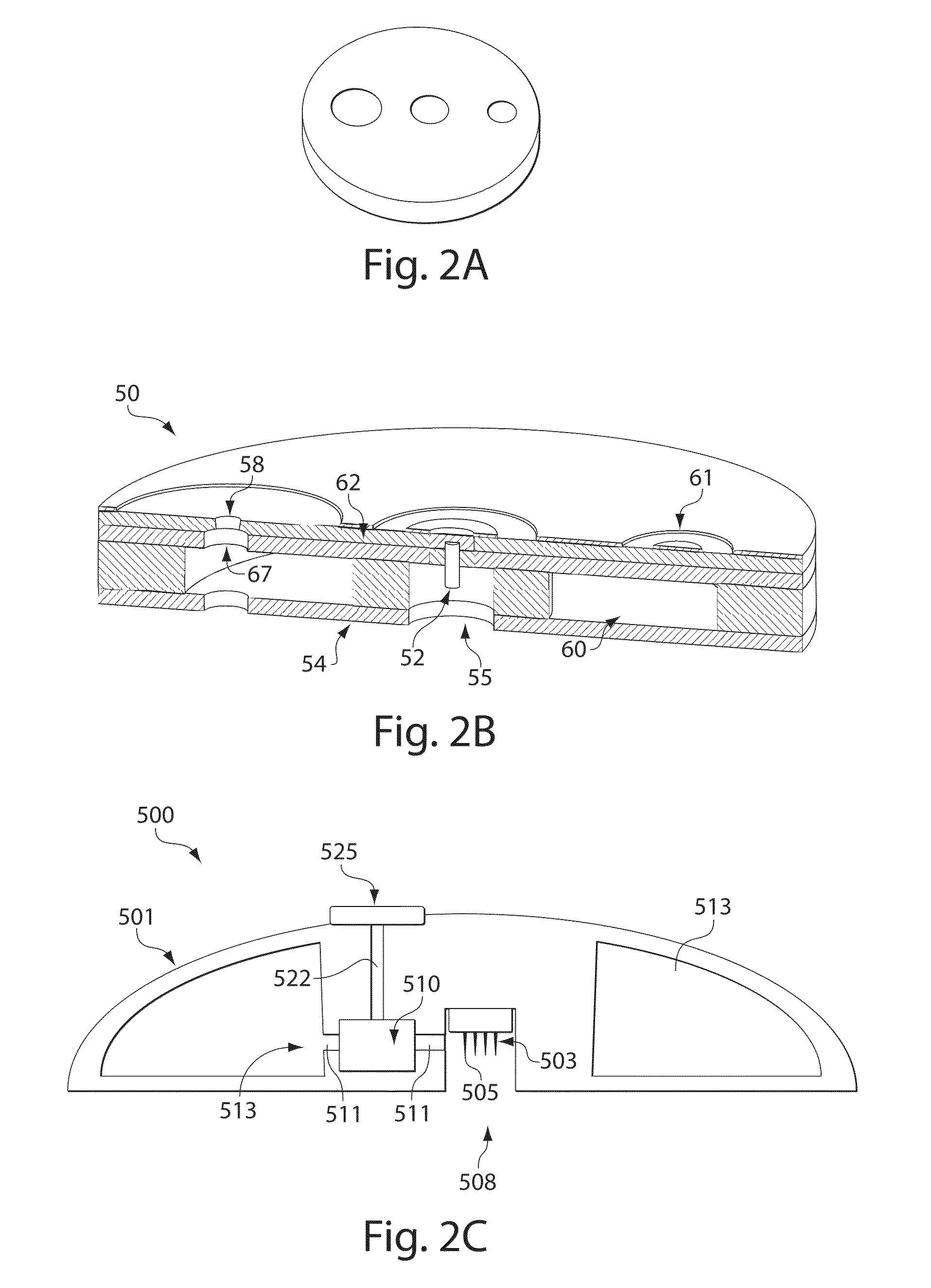 Sampling devices and methods involving relatively little pain