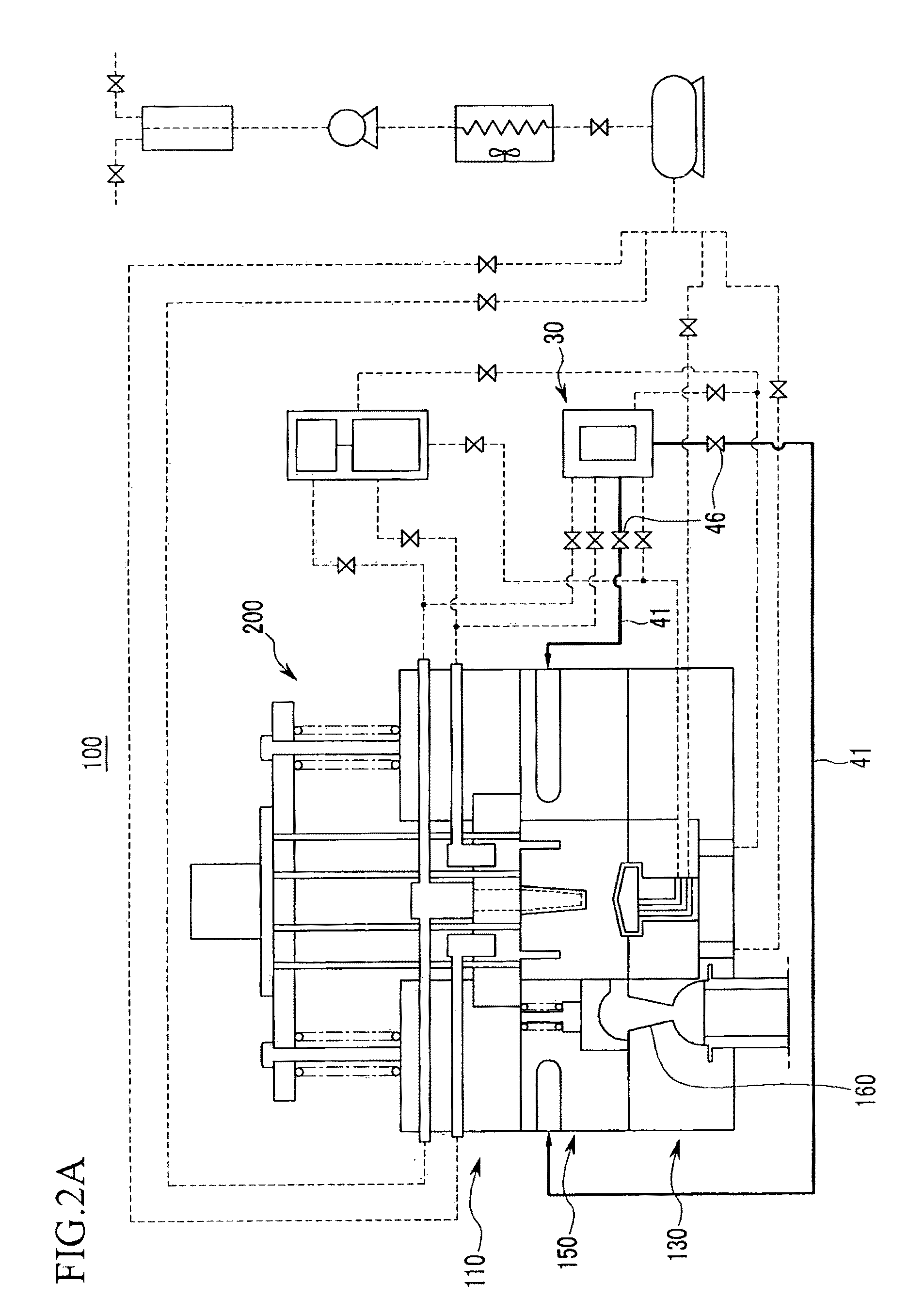 Cooling system for low pressure casting device