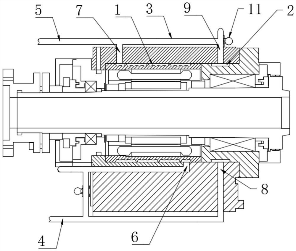 Cooling system, electric spindle and CNC machine tool