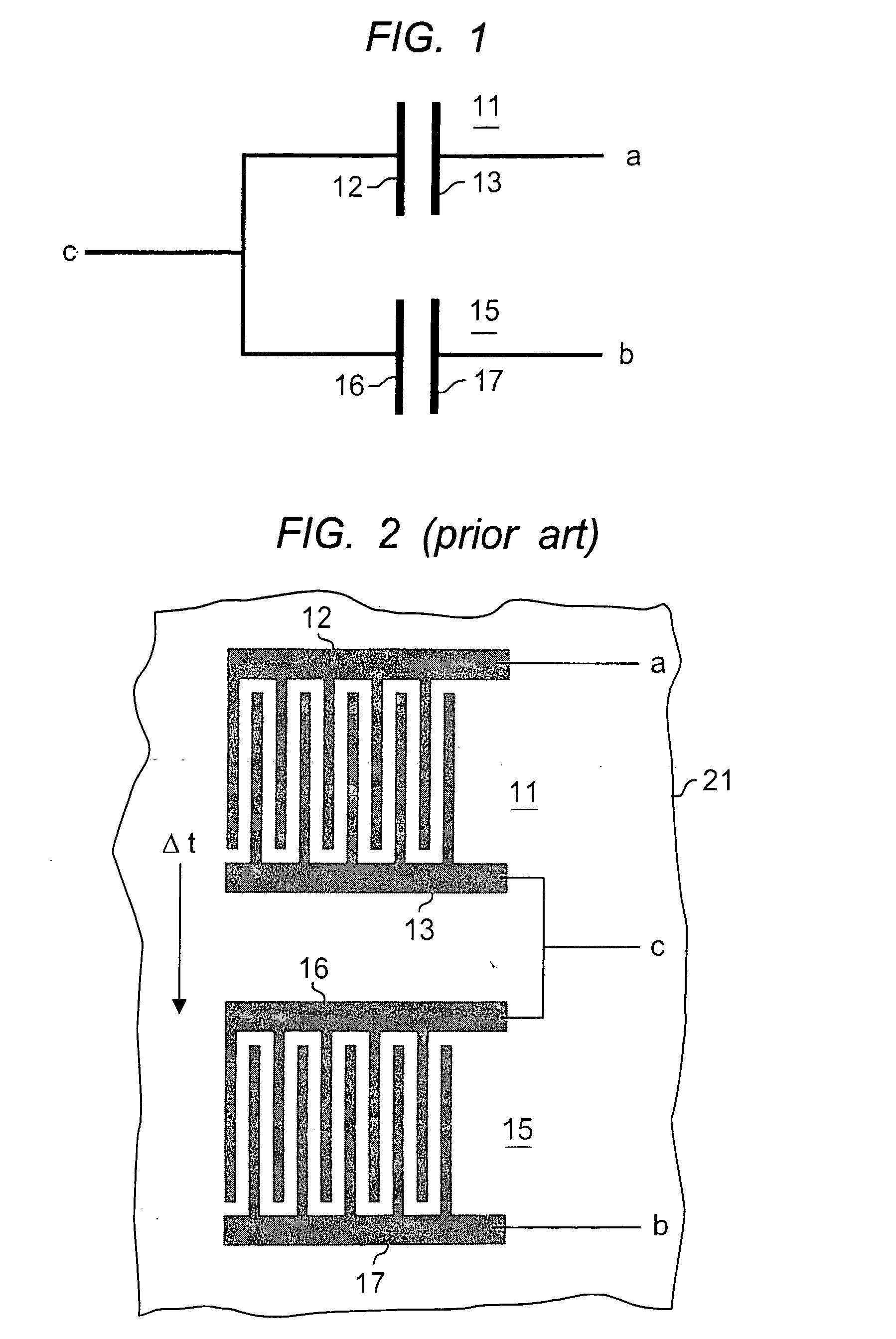 Interdigitaded capacitors