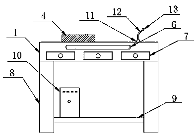 Multifunctional teaching desk based on computer technology