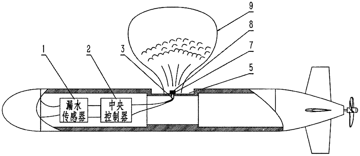 Automatic floating device and control method for underwater robot