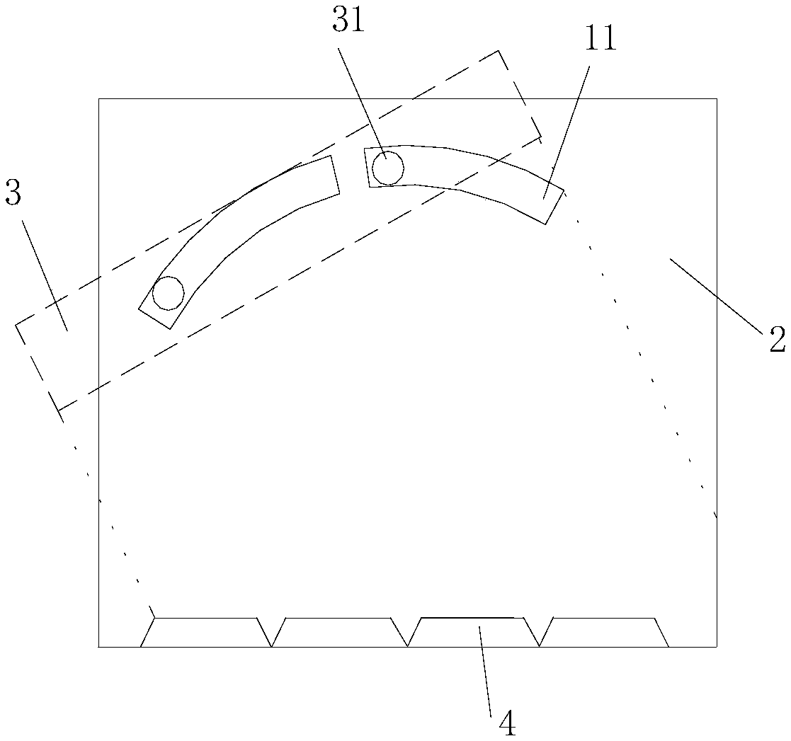 Visual angle and position joint debugging mechanism for code keyboard peep-proof cover