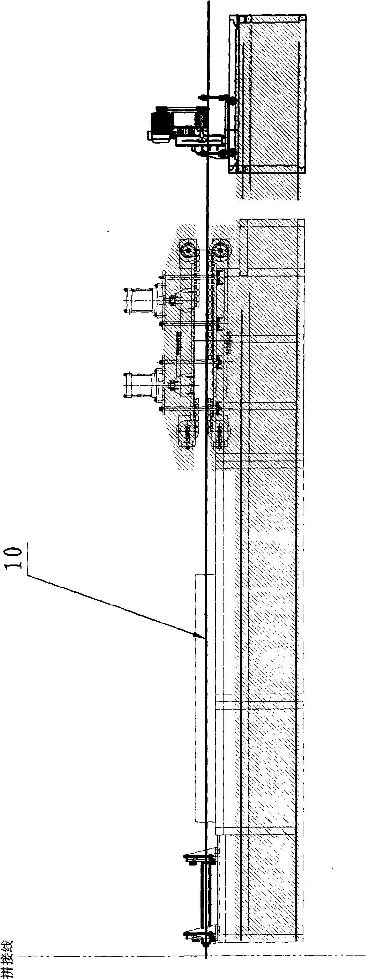 Production method of composite material by multilayer diagonal winding and production line