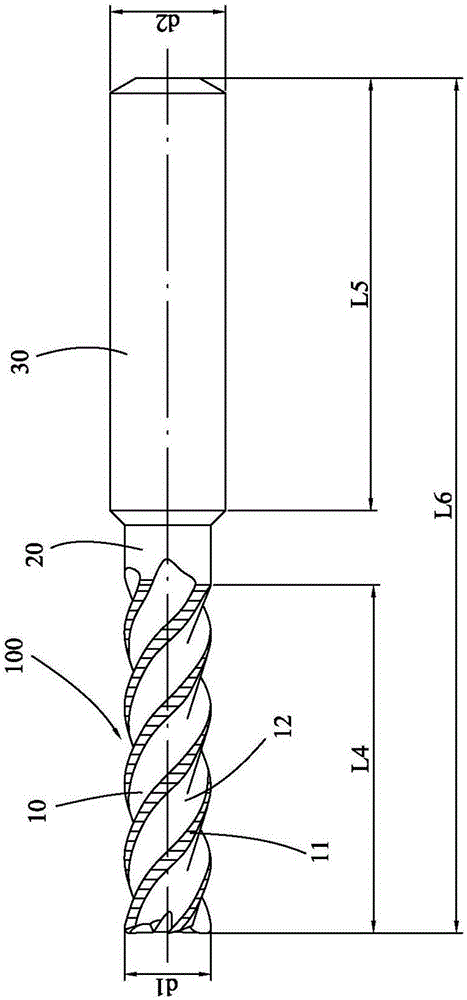 Fracture-toothed rough milling cutter