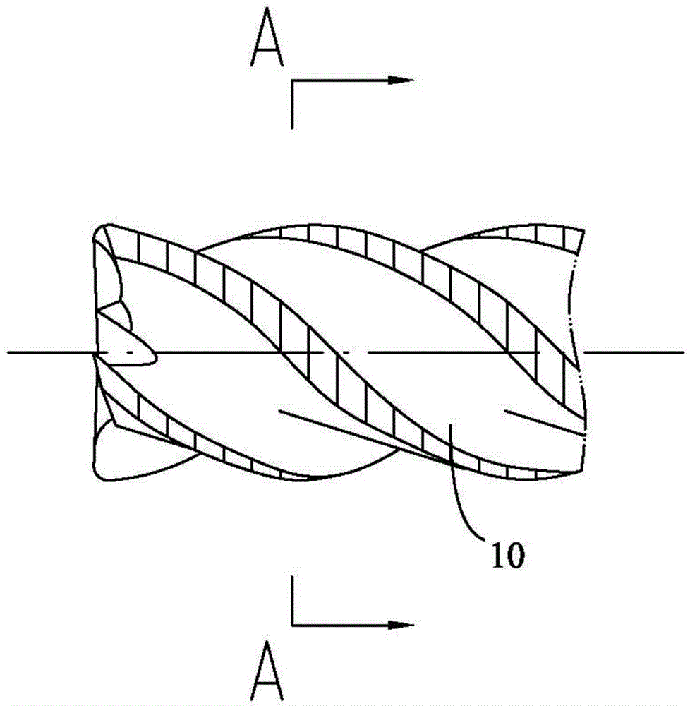 Fracture-toothed rough milling cutter