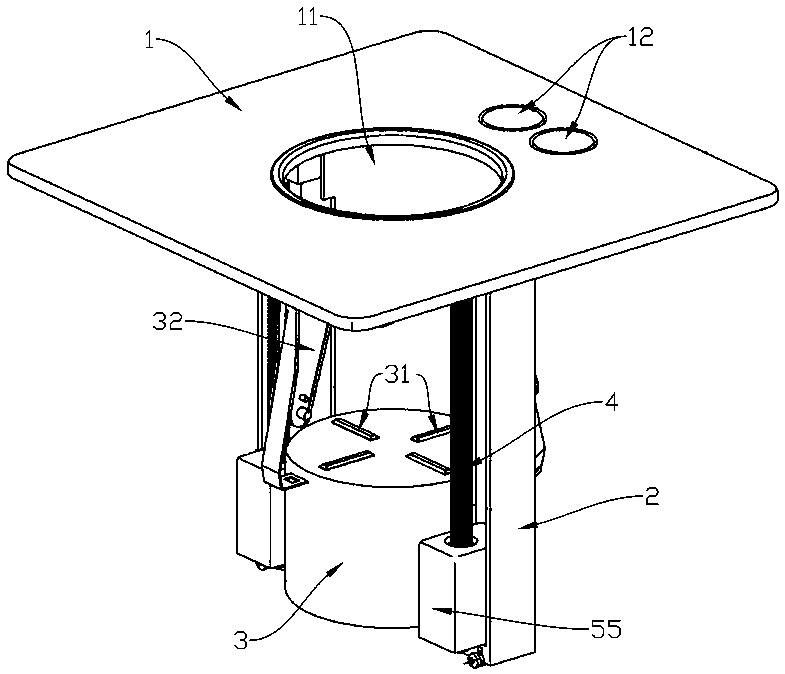 Electric lifting cup saucer