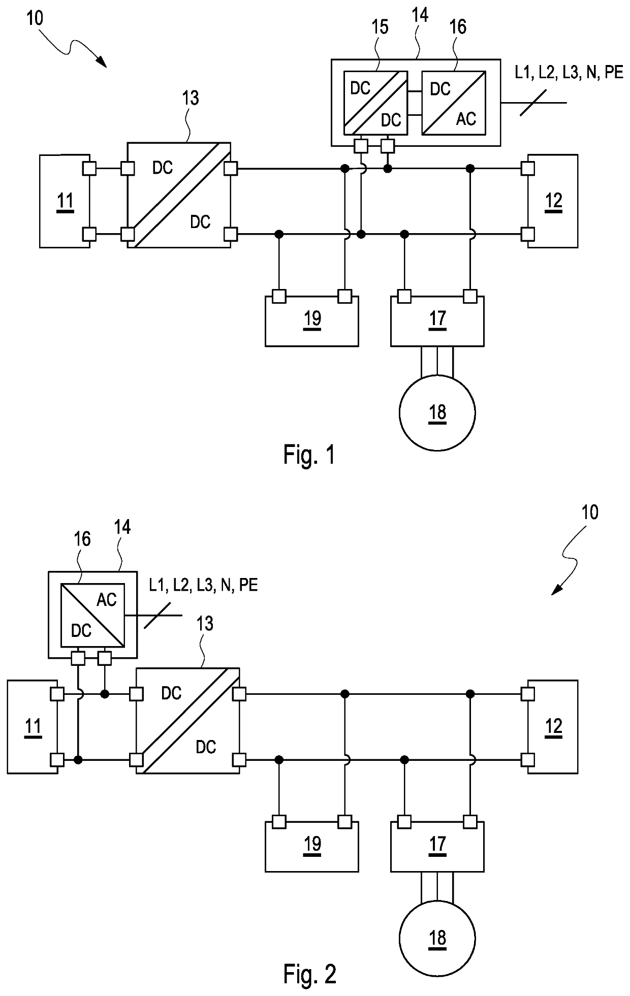 Electrical energy system with fuel cells