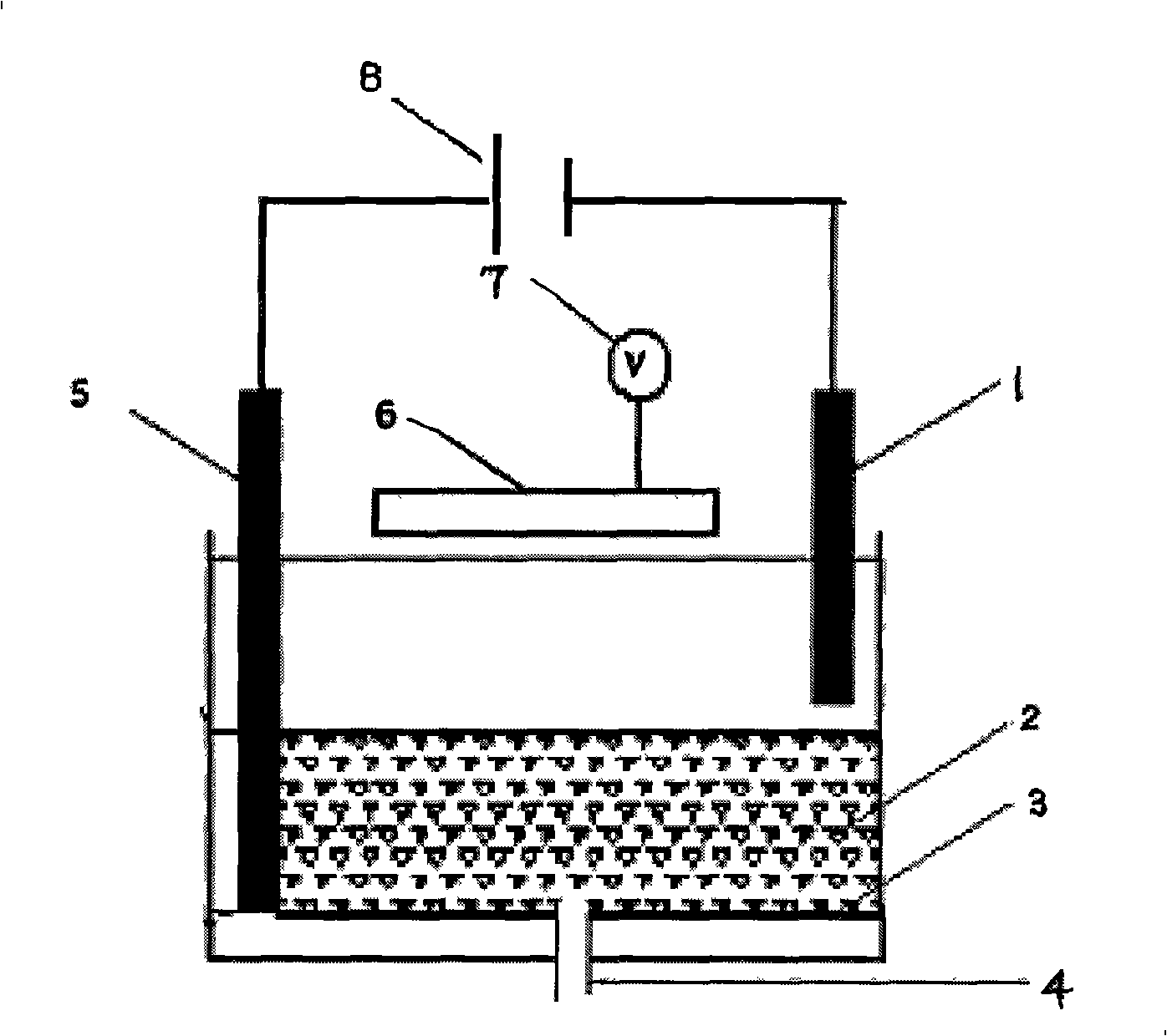 Method for photoelectrocatalysis oxidization of organic waste water with ozone