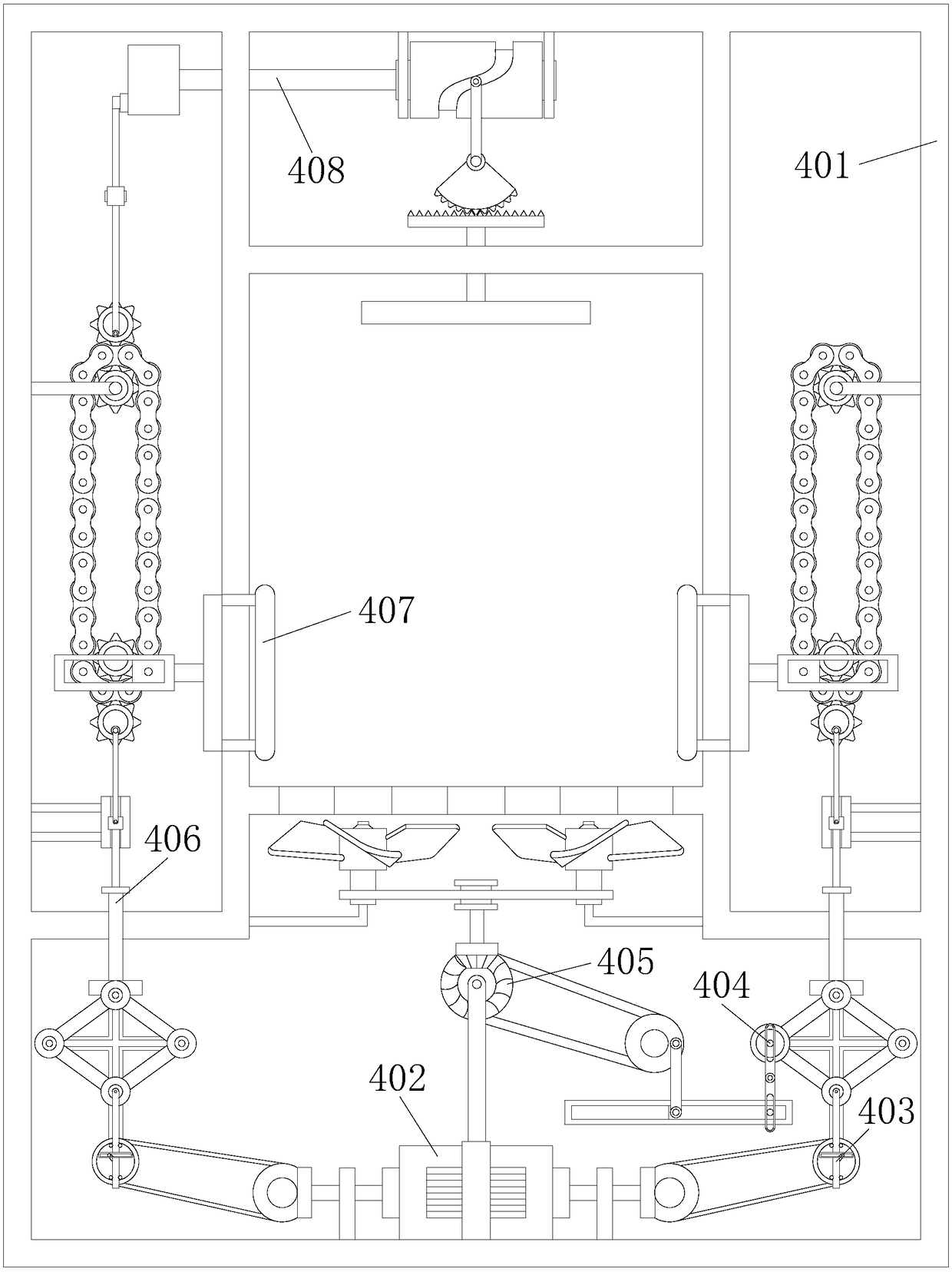 Automatic textile processing and drying device