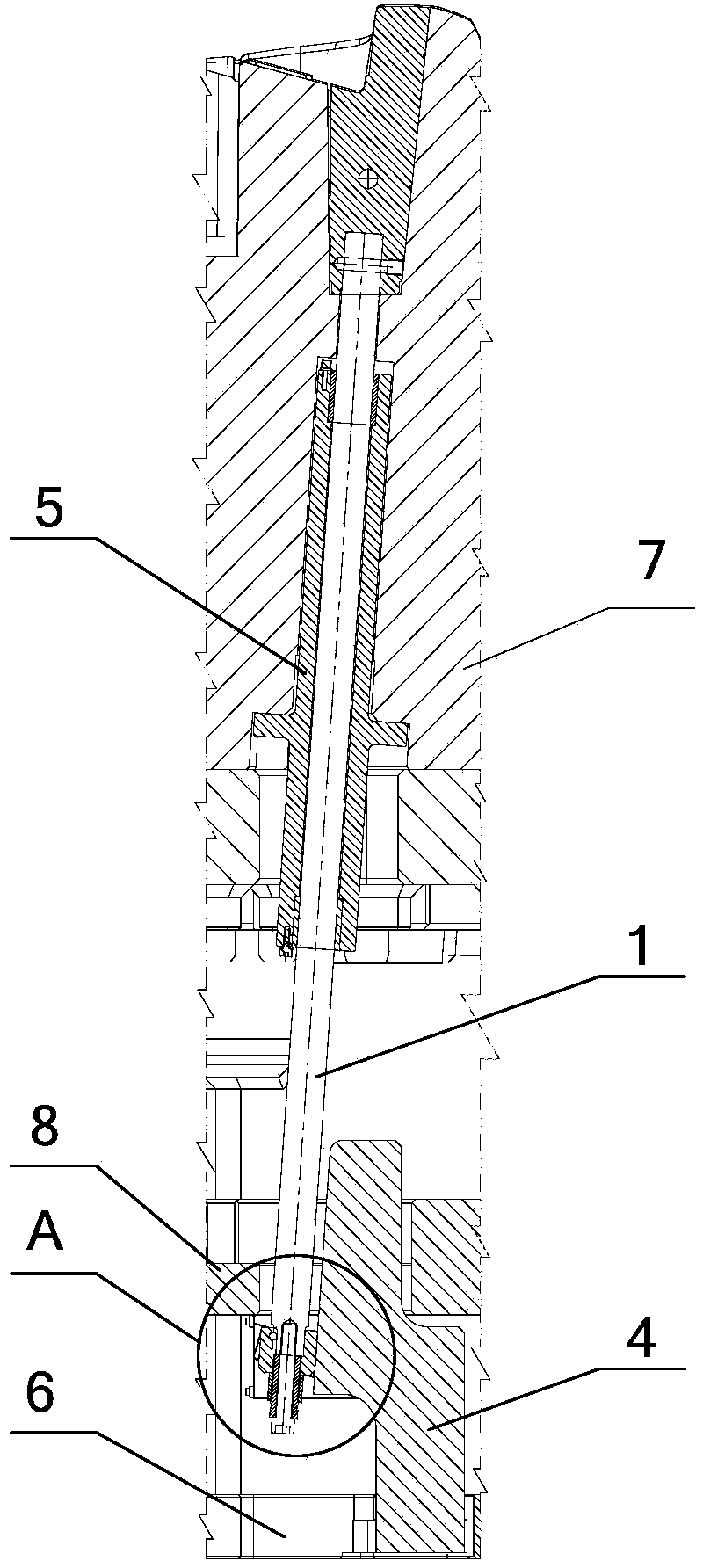 Injection mold and angle ejecting mechanism thereof