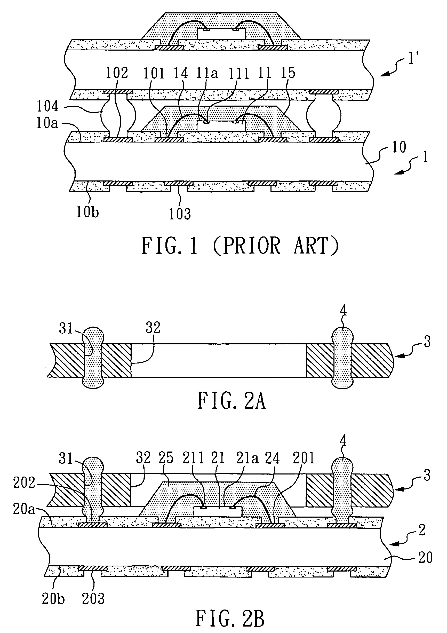 Stacked package module and method for fabricating the same