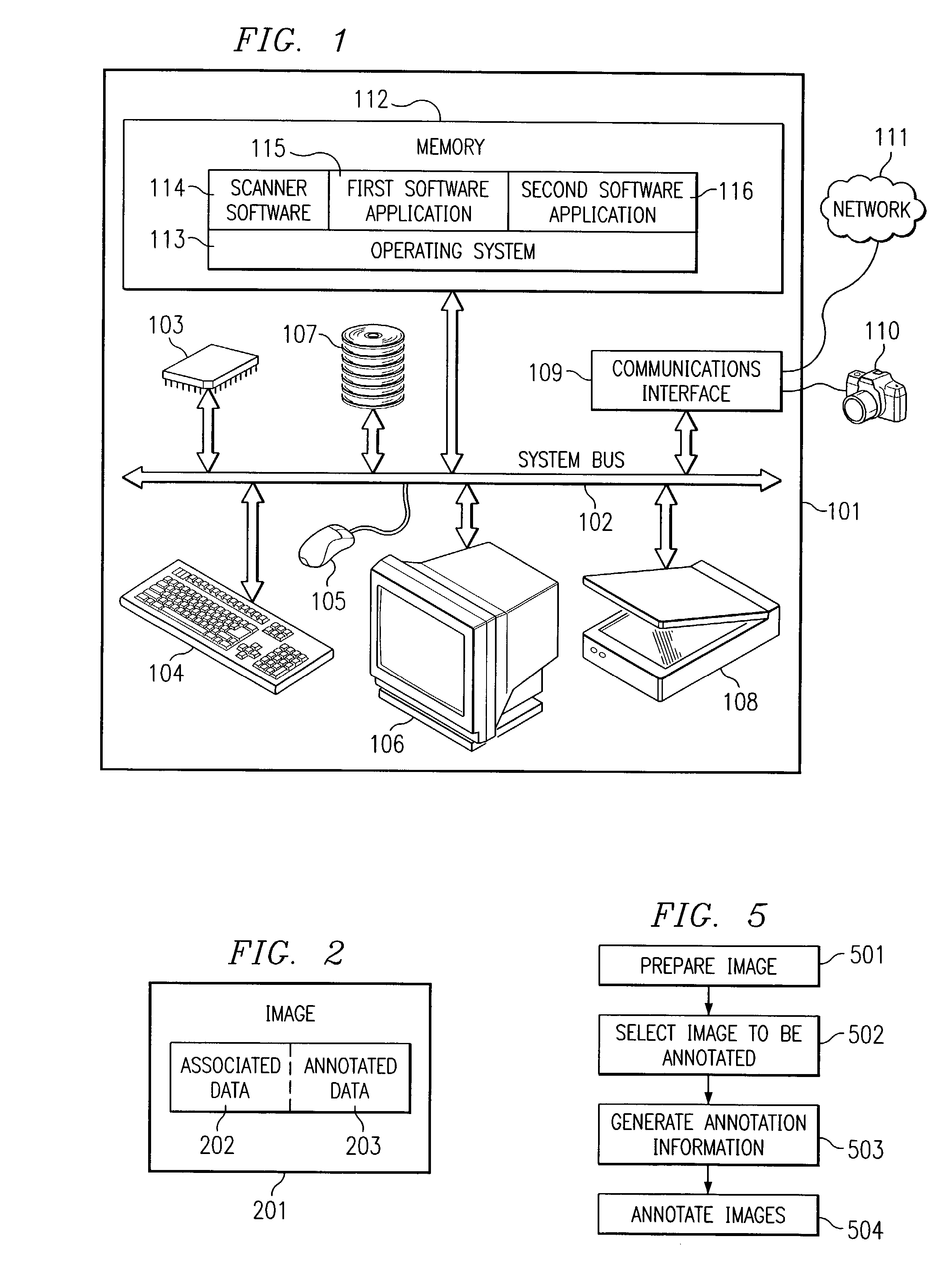 System for and method of generating image annotation information