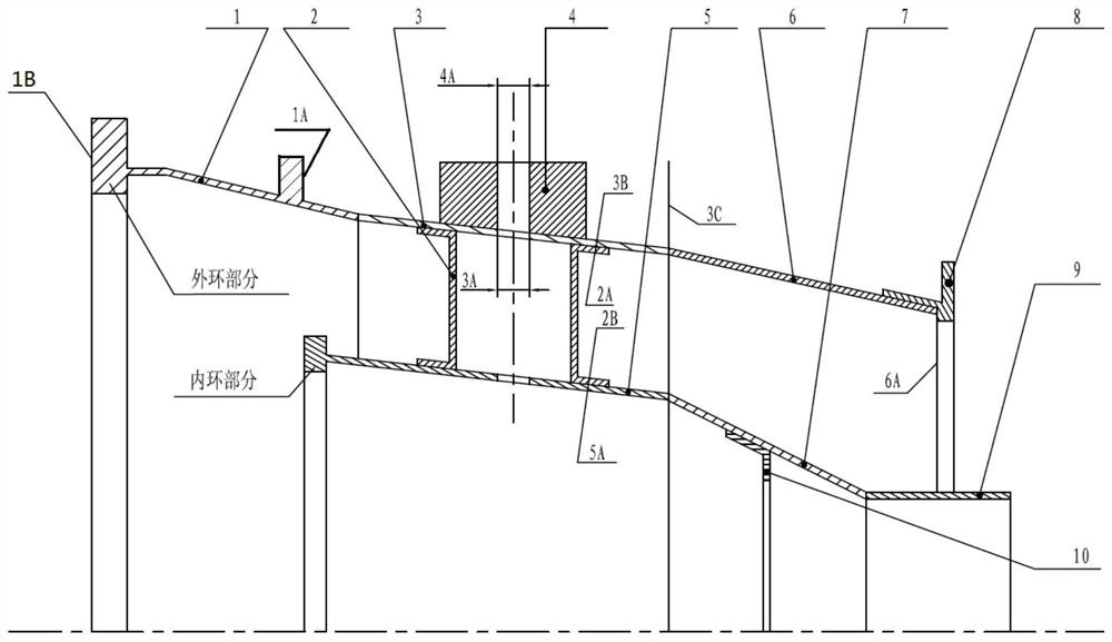 Welding method of aero-engine exhaust casing