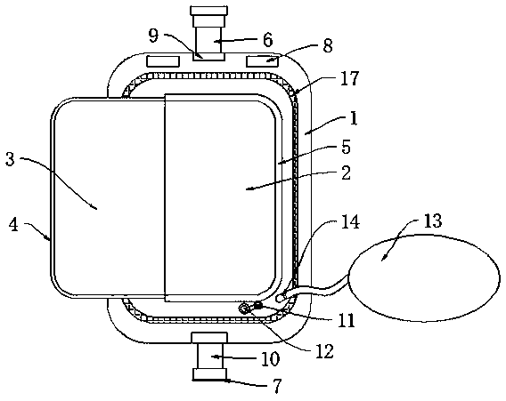 Infusion bag capable of being heated and pressurized