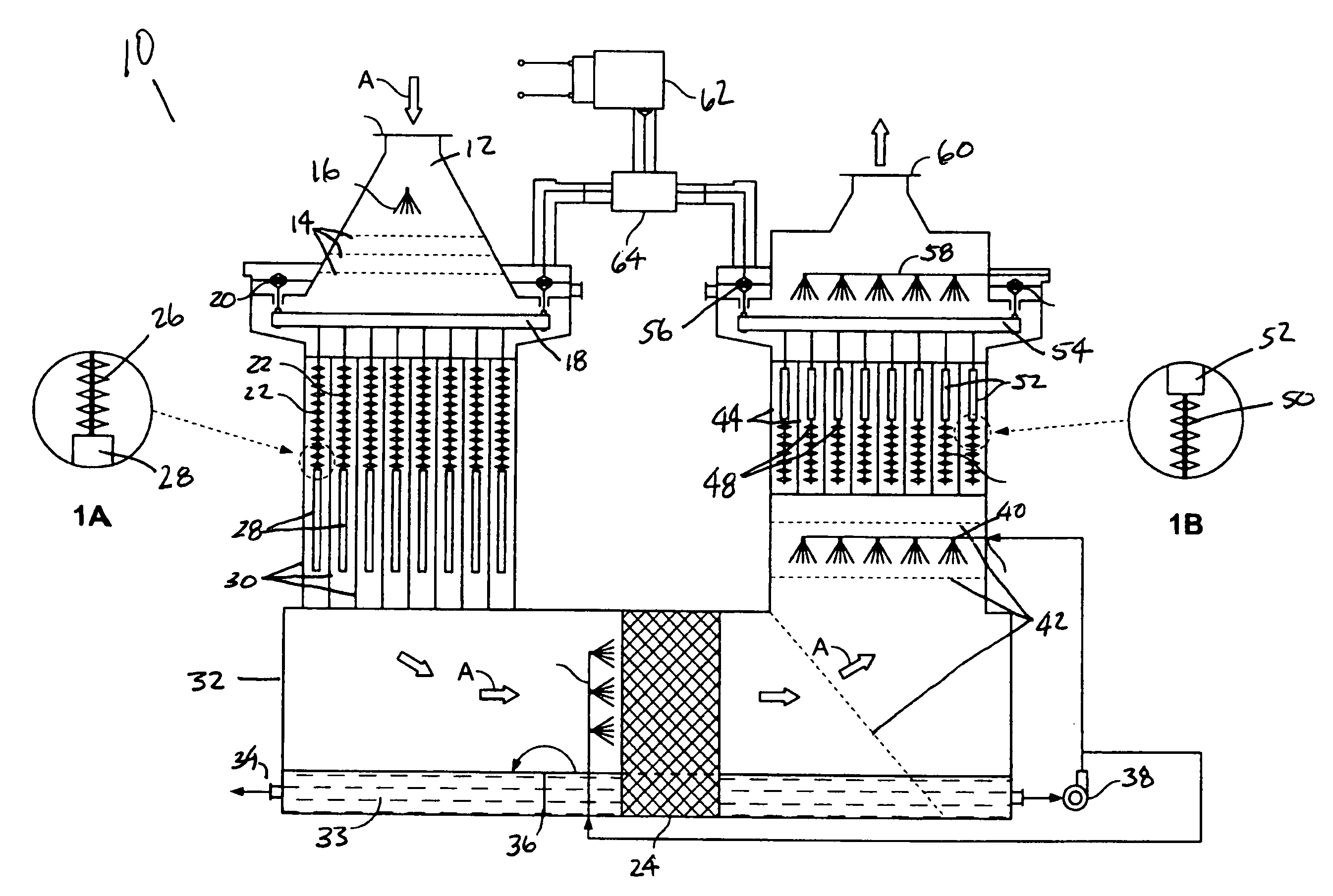 Wet electrostatic precipitator for treating oxidized biomass effluent