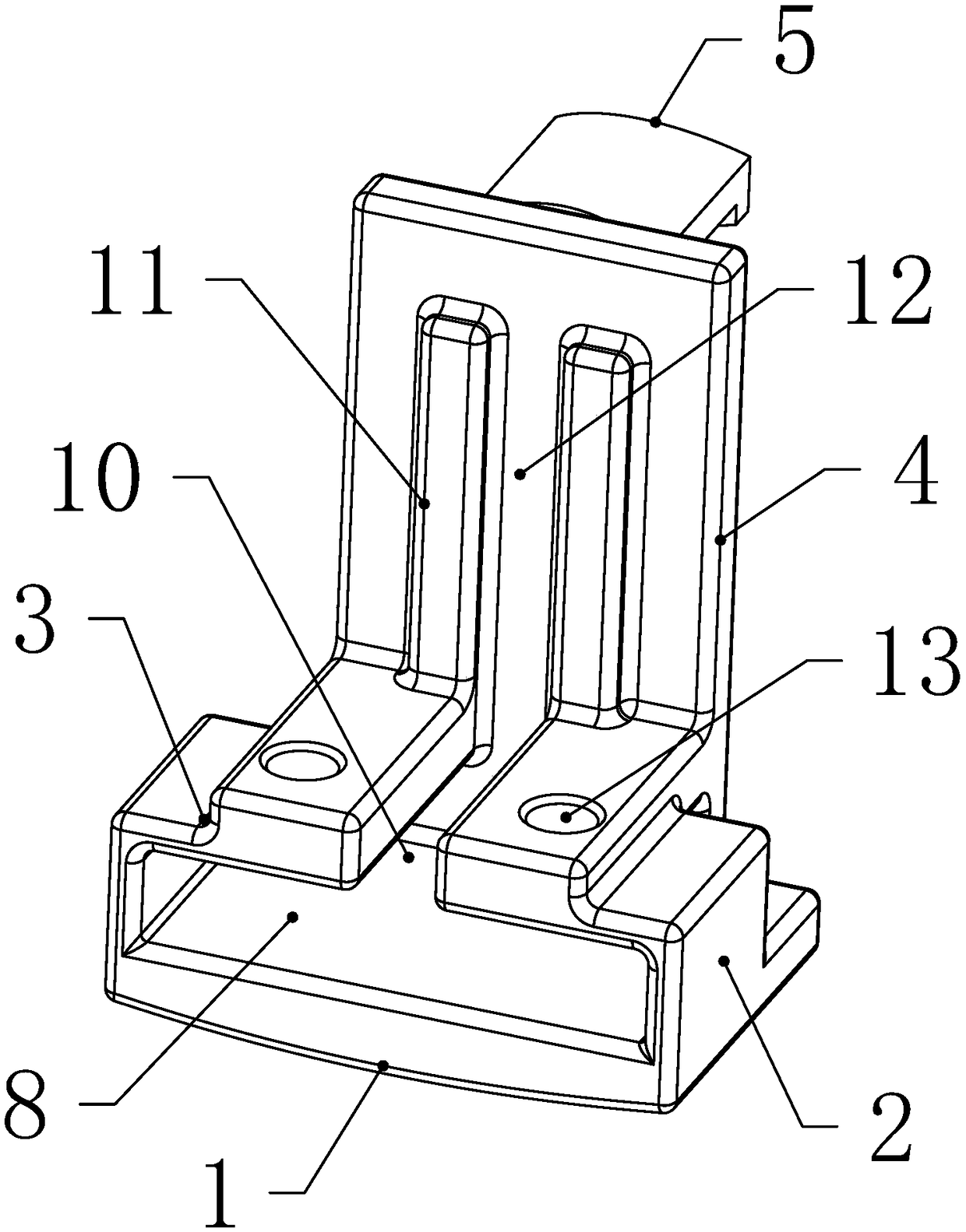 Wheel buckle type scaffold combined connection fixing device