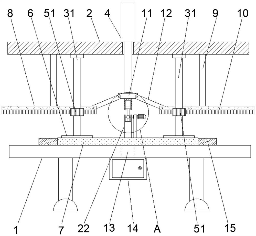 Chain production device with adjusting function