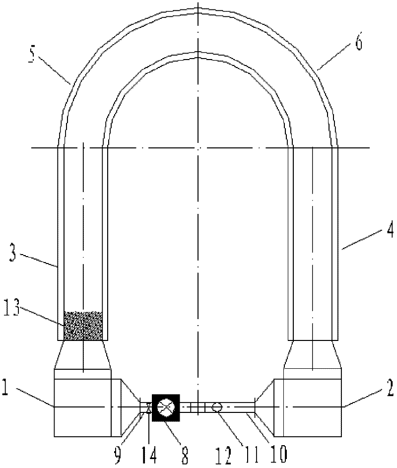 Experimental device for detachable multifunctional bent river channel water circulating system