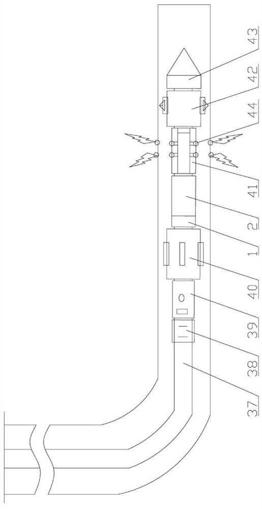 Pulse horizontal well volume fracturing device and horizontal well volume fracturing method