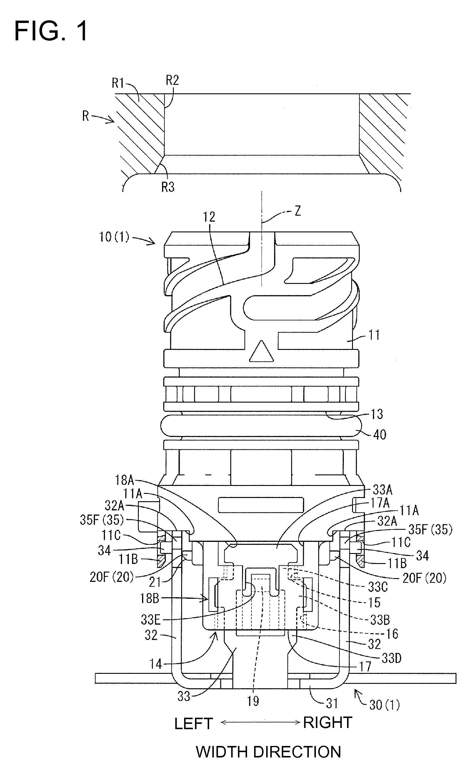 Connector mounting structure