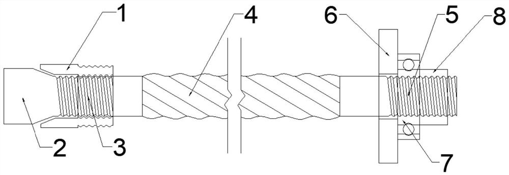 An energy-absorbing bolt with the function of monitoring the deformation of surrounding rock and its construction method