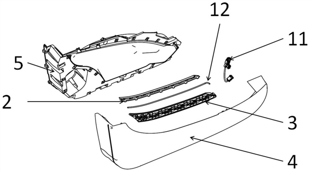 Automobile door trim panel atmosphere lamp and application thereof