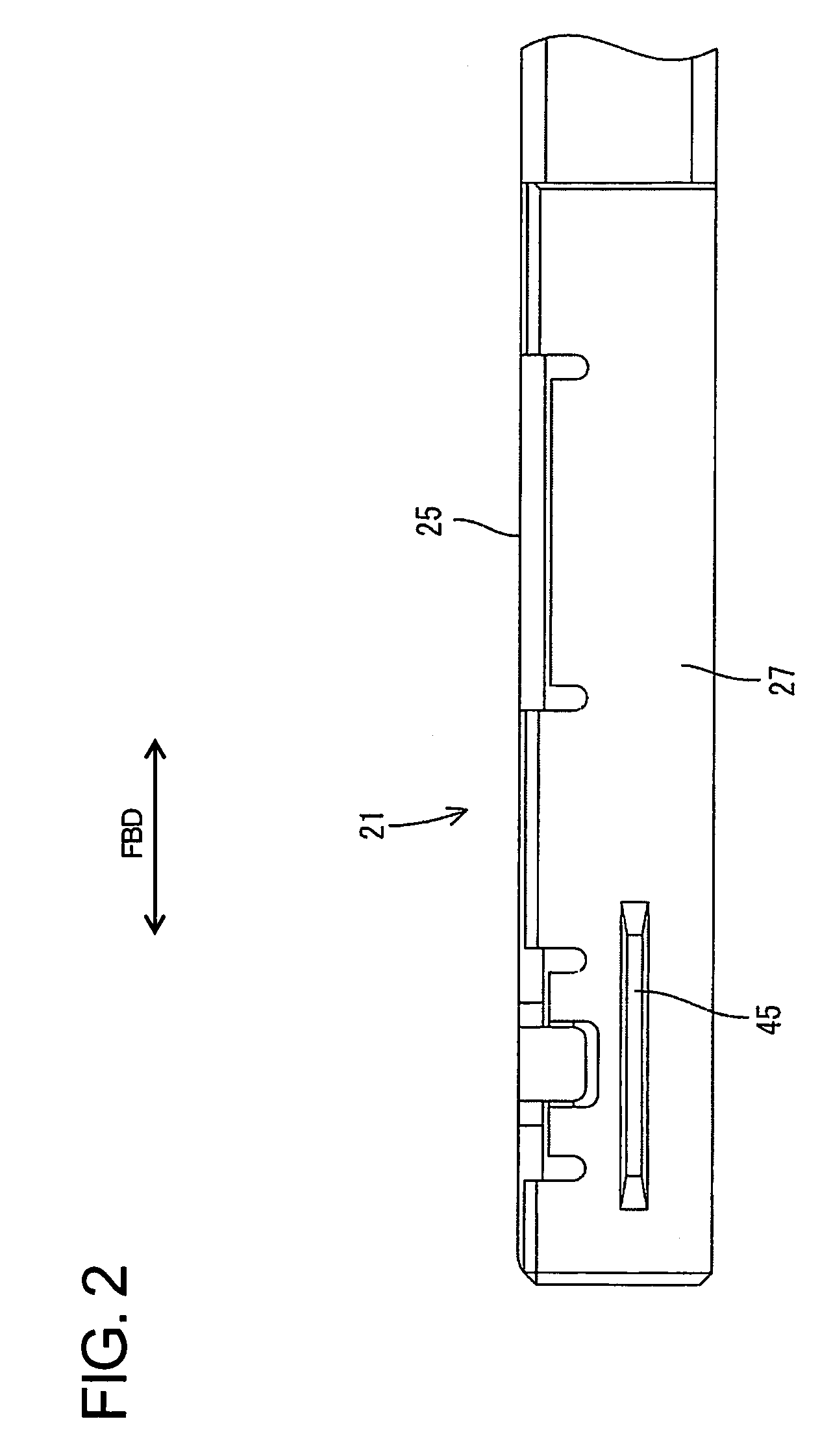 Terminal fitting and a connector provided therewith