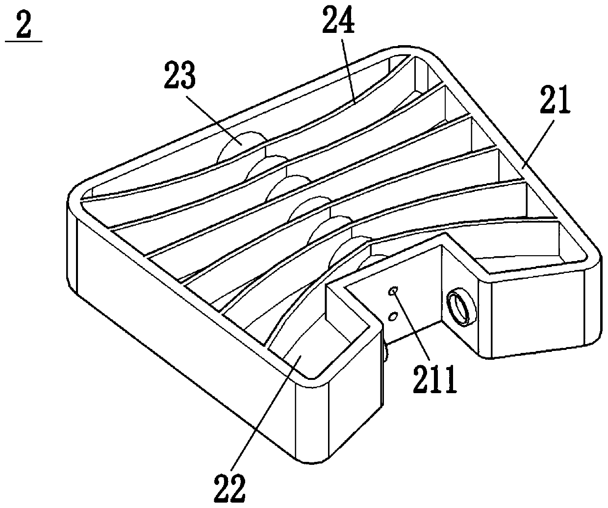 Steam mop capable of discharging steam from single side by magnetism