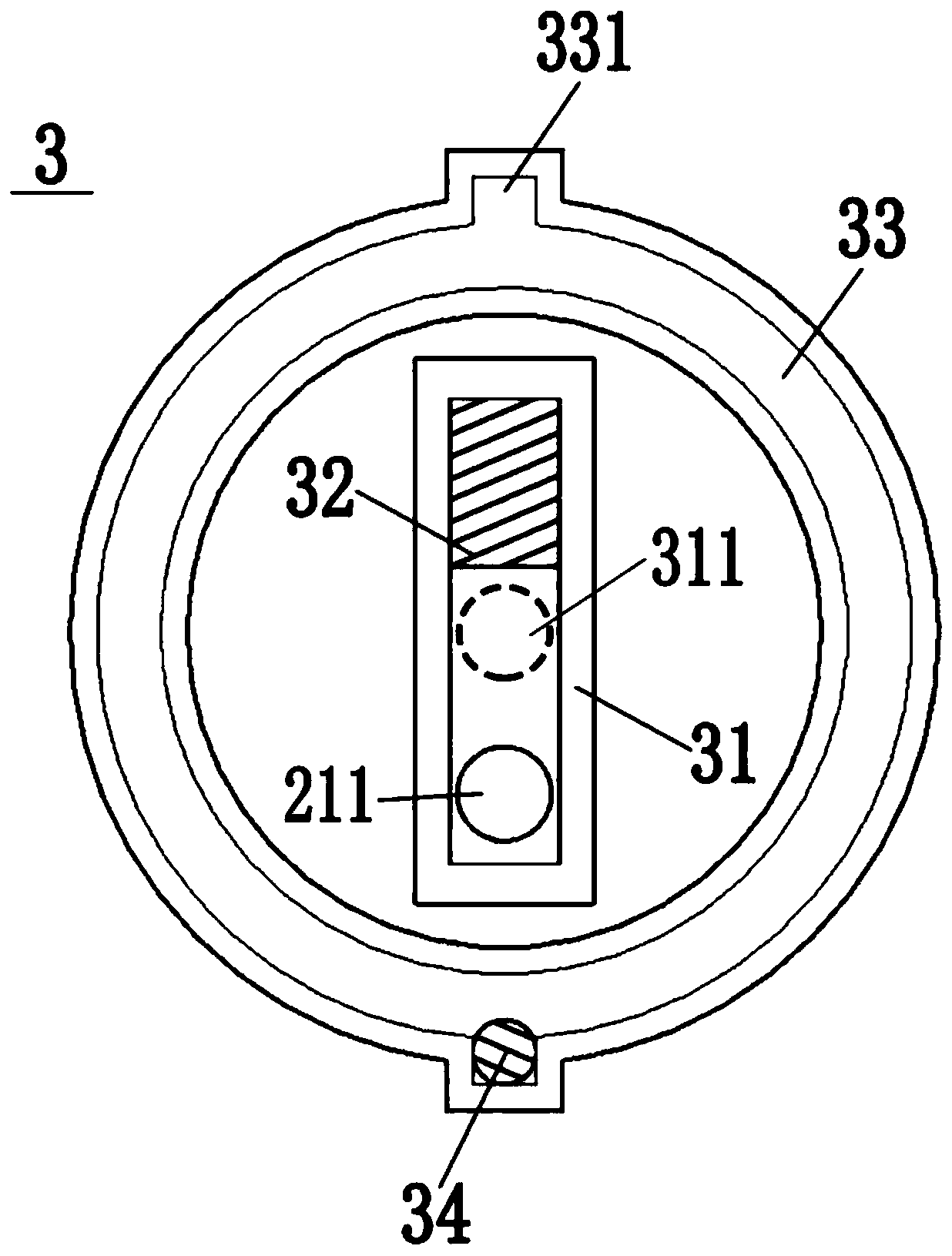 Steam mop capable of discharging steam from single side by magnetism