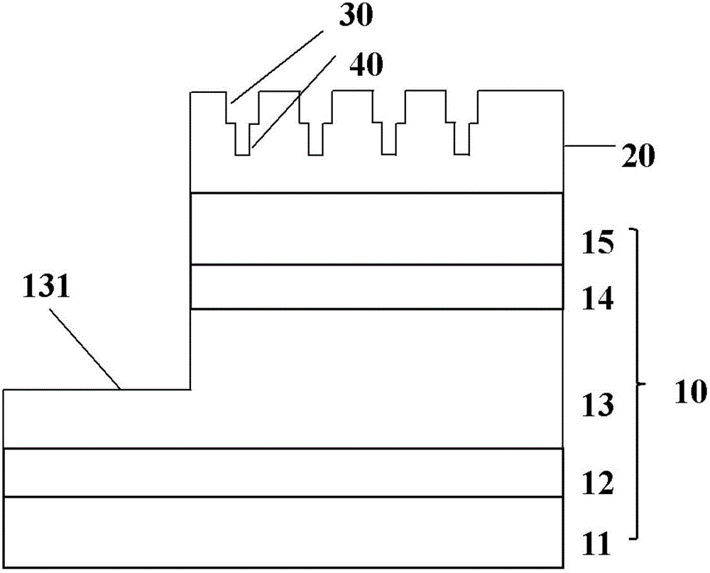 Preparation method of light emitting diode with photonic crystals with gradually-changed radius