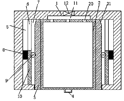 A drawer-type power installation cabinet device capable of rapid heat dissipation