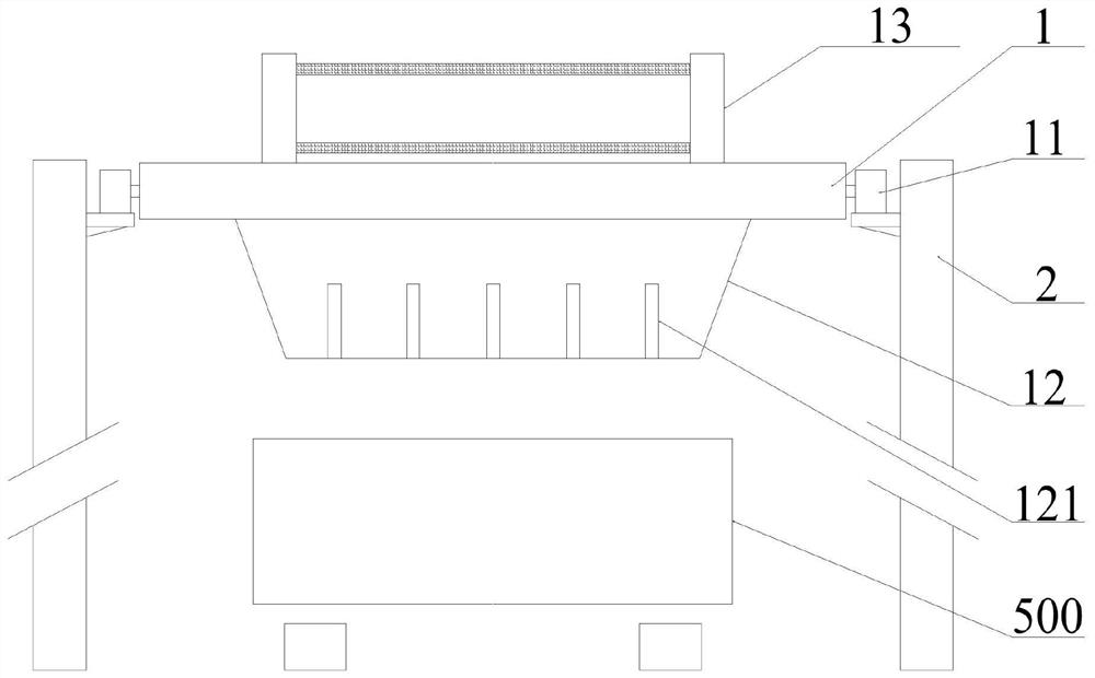 Wagon balance translation type automatic coal loading device