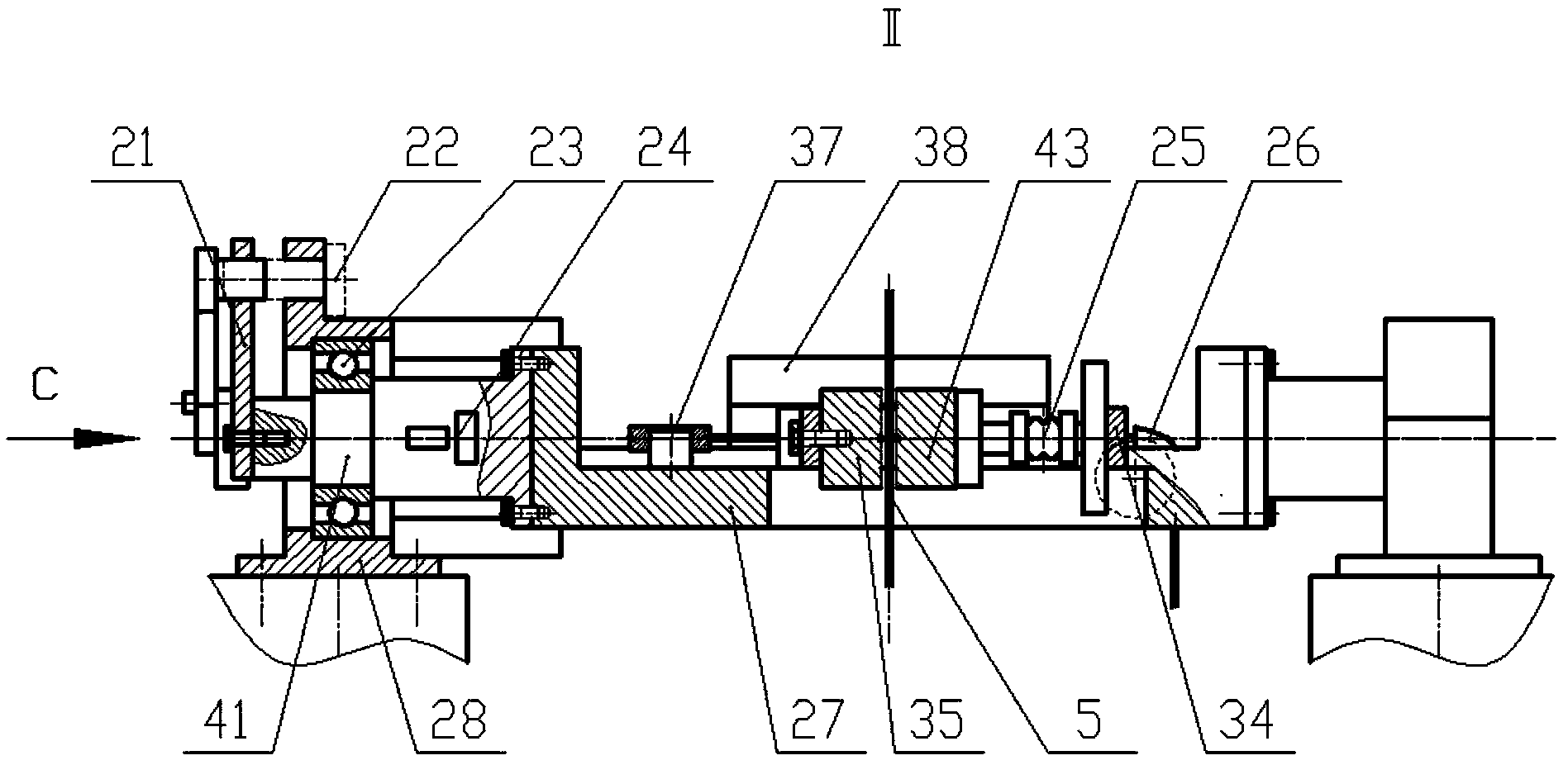 Device and method for multi-axis fretting fatigue test of steel wire