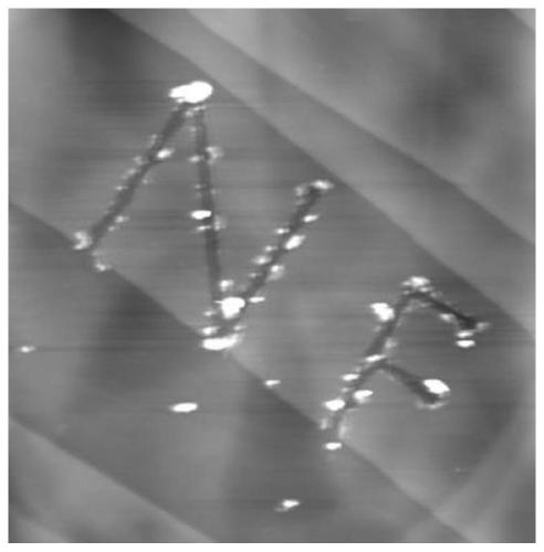 Micro-nano structure scanning probe processing method from edge of graphene