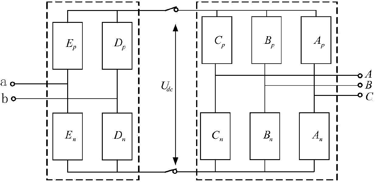 Single-phase and three-phase conversion system based on MMC units