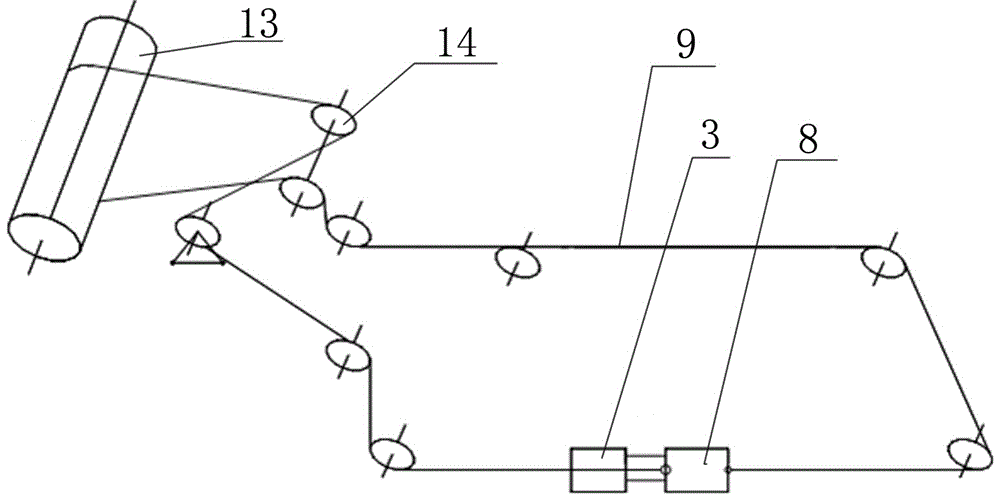 Standard knot lead-in device for self-lifting tower crane