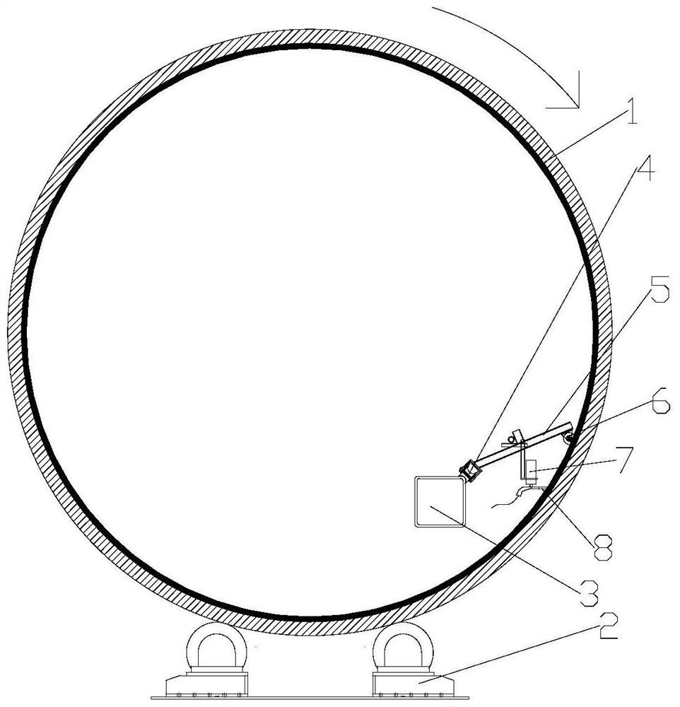 Welding device and welding method for steel pipe pile shear ring