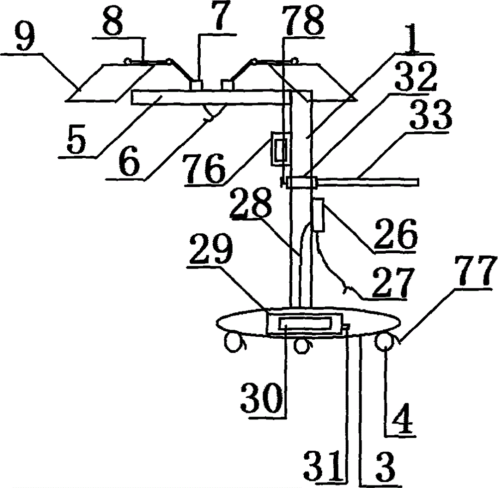 Auxiliary device for blood transfusion department