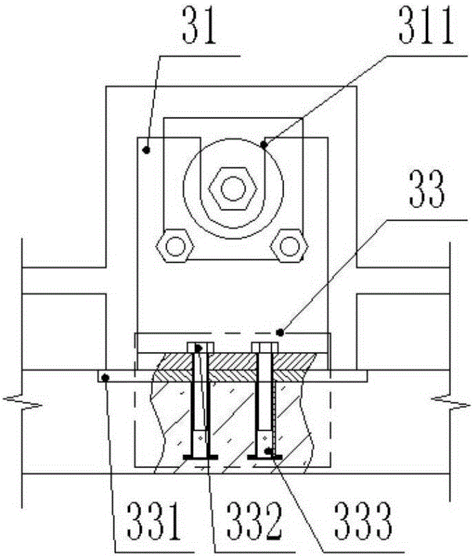 Concrete component adjustment device, concrete component and adjustment method thereof