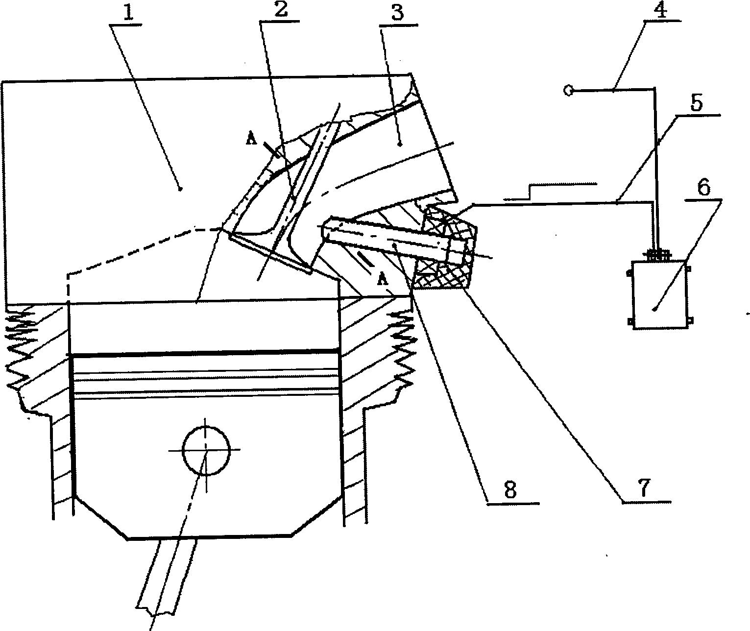 Variable gas intake method of motorcycle four-stroke internal combustion engine and variable gas intake mechanism