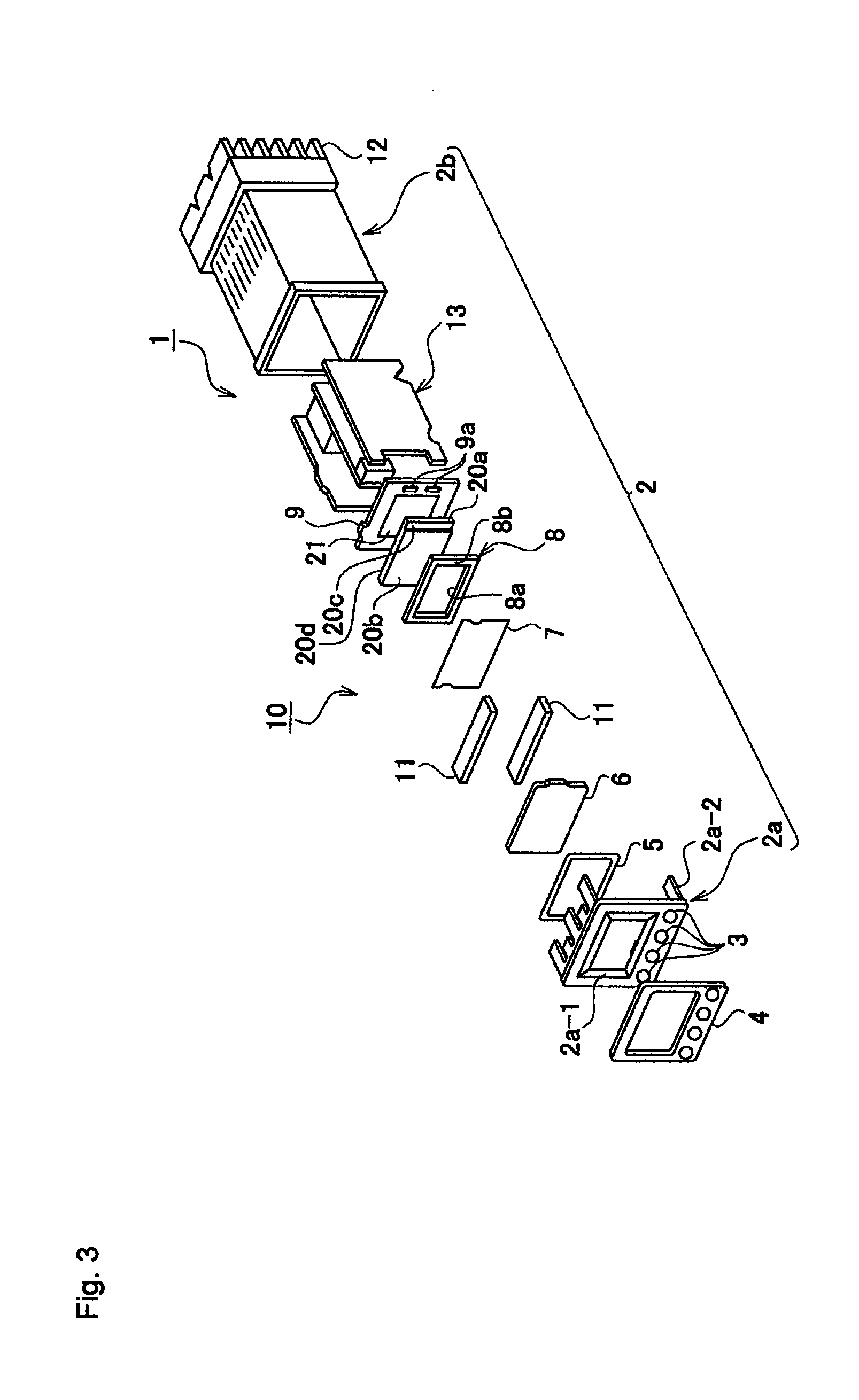 Electronic equipment provided with display portion