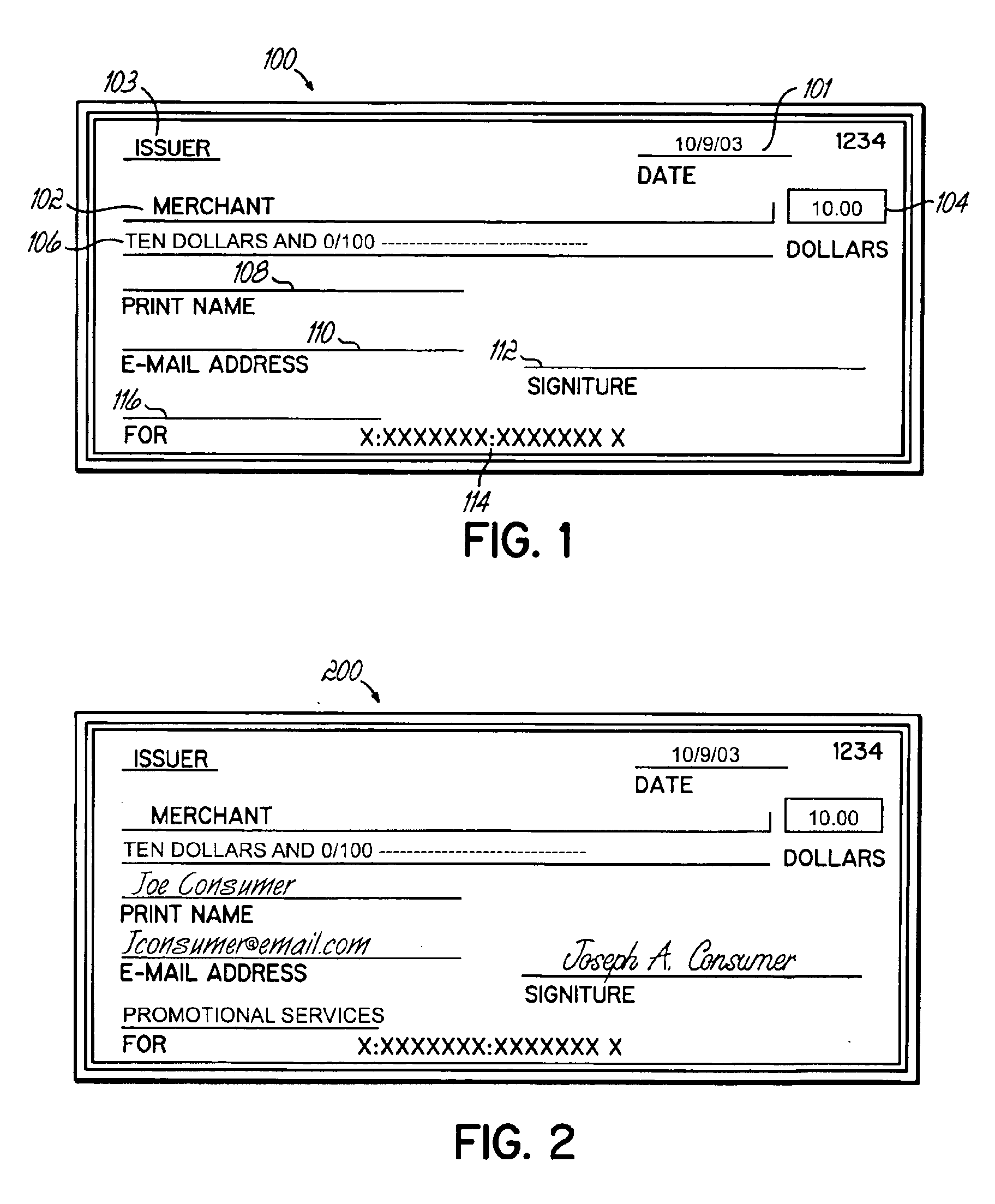 Method and system for providing a check premium